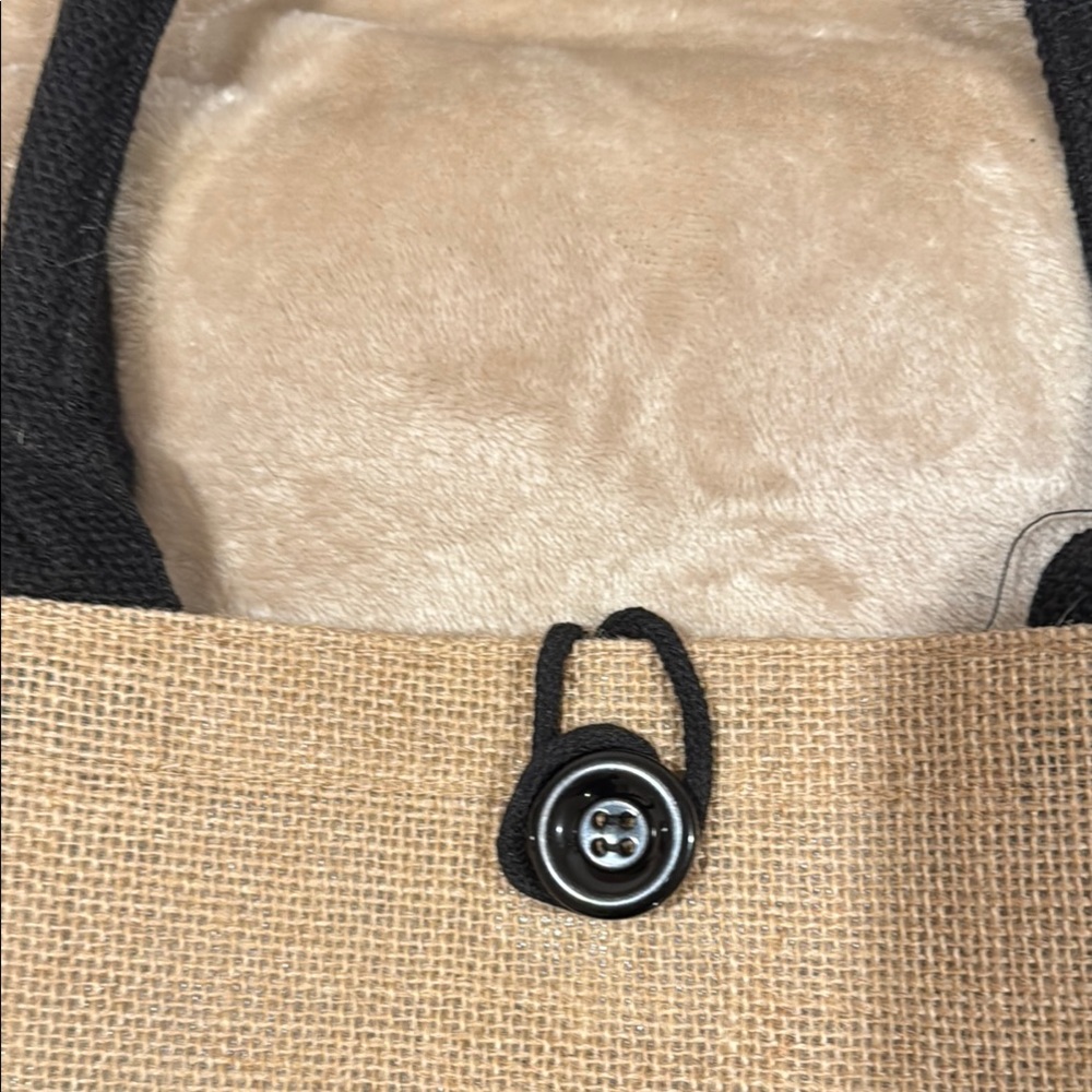 BNWNT Handmade Black and Tan Women's Tote Bag - Picture 8 of 8